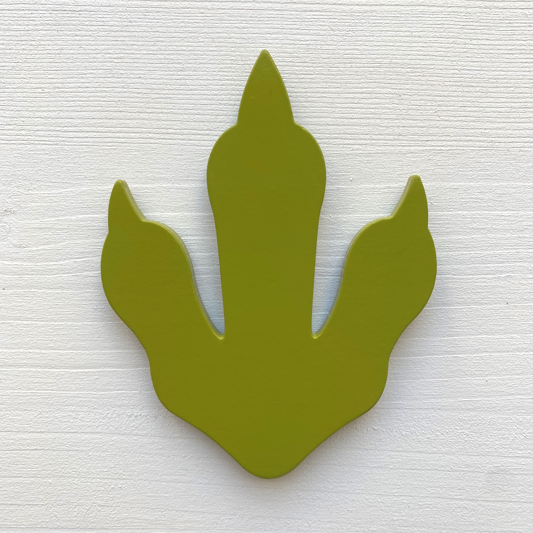 Kids Wooden Set of 10 DINOSAUR FOOTPRINTS TRex Boys Bedroom Decoration