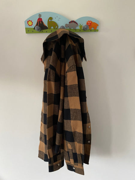 Childrens Wooden DINOSAUR Coat Rack