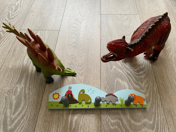 Childrens Wooden DINOSAUR Coat Rack