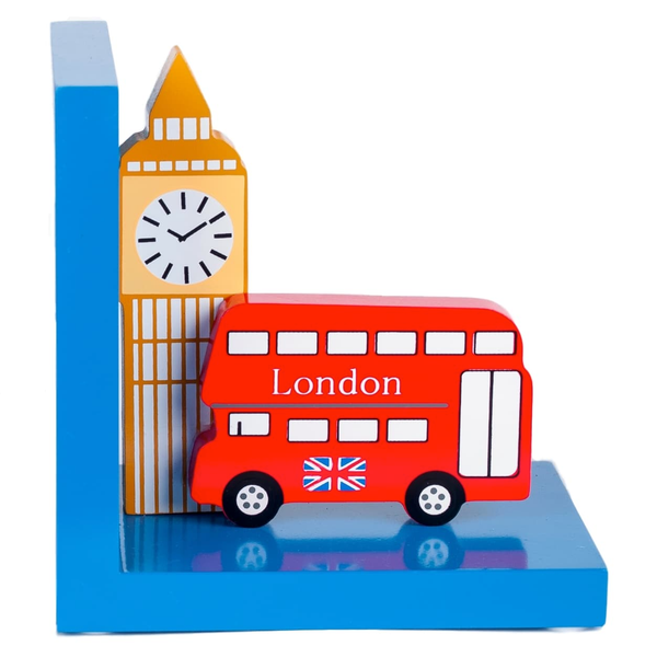 Childrens LONDON Bus Wooden Bookends