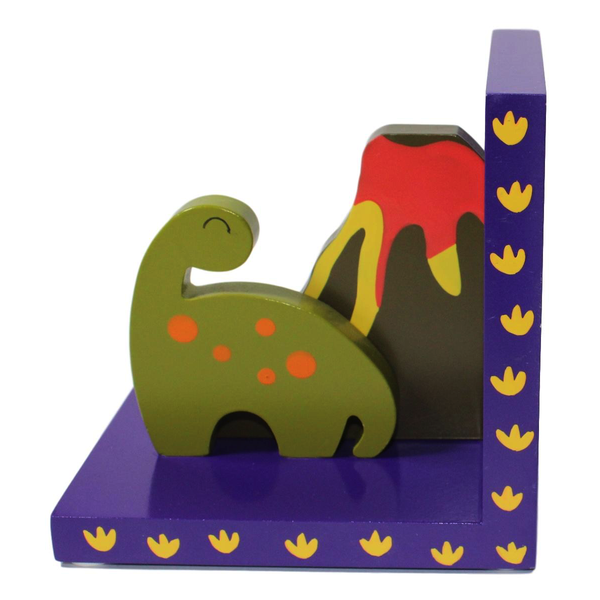 Childrens DINOSAUR Wooden Bookends