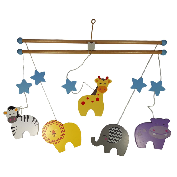 Wooden Safari Animals Mobile by Tinkie Toys